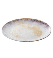 Piatto piano Linea Galassia - diametro 23,5 x 2,5 cm - melamina - Leone