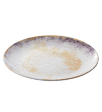 Piatto piano Linea Galassia - diametro 23,5 x 2,5 cm - melamina - Leone