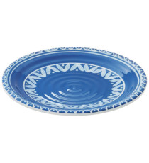 Piatto piano Linea Itaca - diametro 18 x 1,8 cm - melamina - Leone