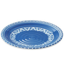 Piatto piano Linea Itaca - diametro 21,5 x 2 cm - melamina - Leone