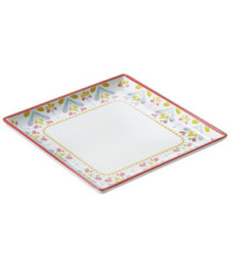 Piatto quadrato Linea Corfù - 17 x 17 x 2 cm - melamina - Leone