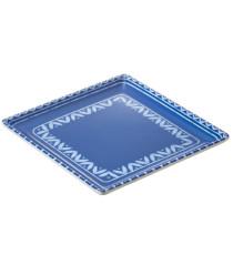 Piatto quadrato Linea Itaca - 17 x 17 x 2 cm - melamina - Leone