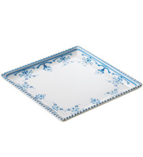 Piatto quadrato Linea Zante - 17 x 17 x 2 cm - melamina - Leone