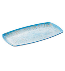 Piatto rettangolare Linea Oceano - 35,5 x 19 x 2,5 cm - melamina - Leone