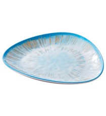 Piatto triangolare Linea Oceano - 19 x 2,5 cm - melamina - Leone