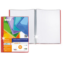 Portalistini Asso TI - personalizzabile - PP liscio - 22 x 30 cm - 30 buste - colori assortiti - Sei Rota