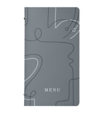 Portamenù linea Linee - 18x31,6 cm - grigio - Stilcasa