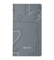 Portamenù linea Linee - 18x31,6 cm - grigio - Stilcasa