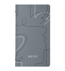 Portamenù linea Linee - 18x31,6 cm - grigio - Stilcasa