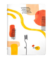 Portamenù linea Spaghetti -  A4 - 24,6x31,6 cm - bianco - Stilcasa
