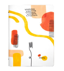 Portamenù linea Spaghetti -  A4 - 24,6x31,6 cm - bianco - Stilcasa