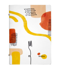 Portamenù linea Spaghetti - A5 - 17x23 cm - bianco - Stilcasa