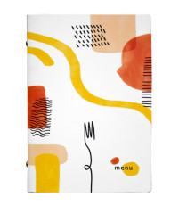 Portamenù linea Spaghetti - A5 - 17x23 cm - bianco - Stilcasa