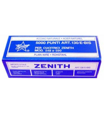 Punti 130/E bis - 6/4 - acciaio naturale - metallo - Zenith - conf. 5000 punti