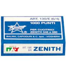 Punti Zenith 130/E S100 - 6/4 - acciaio naturale - metallo - Zenith - conf. 1000 punti