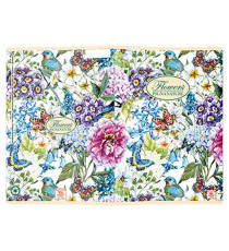 Quaderno Nature Flowers - A5 - 1 rigo - 42 fogli - 80 gr - Pigna