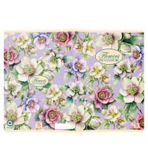 Quaderno Nature Flowers - A5 - 1 rigo - 42 fogli - 80 gr - Pigna