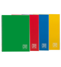 Quaderno One Color - A5 - 4mm - 60 fogli - 80 gr - s/fori - spiralato - Blasetti