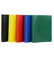 Raccoglitore Eco - 22 x 30 cm - 4 anelli - Ø 16 mm - PP - colori assortiti - Starline