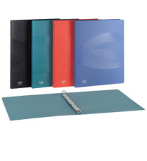 Raccoglitore Osmose Recyc - 22 x 30 cm - 4 anelli tondi 30 mm - PP - 5 colori assortiti - Favorit