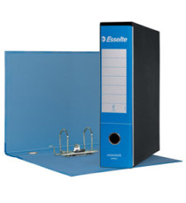 Registratore Essentials G75 - dorso 8 cm - protocollo 23 x 33 cm - azzurro - Esselte