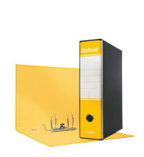 Registratore Oxford G85 - dorso 8 cm - protocollo 23 x 33 cm - giallo - Esselte