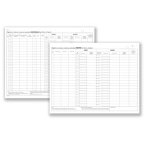 Registro carico/scarico ovini/caprini - 46 pagine numerate - 24,5 x 31 cm - DU138412000 - Data ufficio