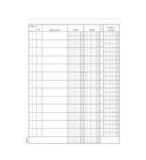 Registro Conto Corrente Banca - 96 pagine - 21 x 15,5 cm - DU134200000 - Data Ufficio