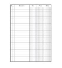 Registro Dare-Avere-Saldo - 96 pagine - 17 x 12 cm - DU133300000 - Data Ufficio