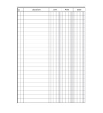 Registro Dare-Avere-Saldo - 96 pagine - 17 x 12 cm - DU133300000 - Data Ufficio