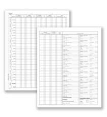 Registro prospetto riepilogativo minori - 8 pagine - 31 x 24,5 cm - DU138510000 - Data Ufficio