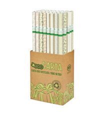 Rotolo carta regalo Erba - 70 cm x 2 m - fantasie assortite - Rex Sadoch