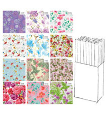 Rotolo carta regalo Fiori - 2 x 0,70 m - Rex Sadoch
