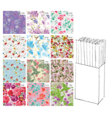 Rotolo carta regalo Fiori - 2 x 0,70 m - Rex Sadoch