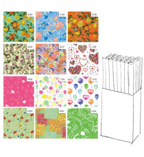Rotolo carta regalo Primavera - 2 x 0,70 m - Rex Sadoch