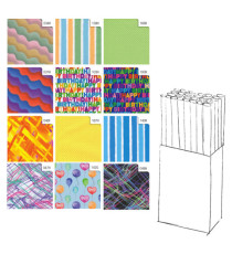 Rotolo carta regalo Raso Colors - 2 x 0,70 m - Rex Sadoch
