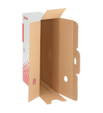 Scatola archivio Speedbox - dorso 10 cm - 35x25cm - bianco e rosso - Esselte