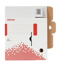 Scatola archivio Speedbox - dorso 10 cm - 35x25cm - bianco e rosso - Esselte