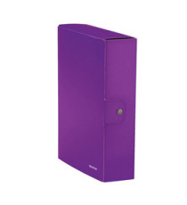 Scatola progetto WOW - dorso 8 cm - viola metallizzato - Leitz