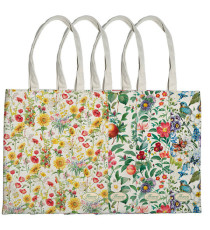 Shopper Nature Flowers - 42x38,5 cm - eco cotone - fantasie assortite - Pigna