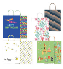 Shoppers - con manici - 26x34,5 cm - fantasie assortite - Rex Sadoch