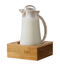 Supporto caraffa - in bamboo - 20x20x8 cm - colore naturale - Leone