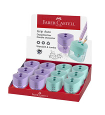Temperamatite Grip Auto - 2 fori - c/serbatoio - Faber-Castell