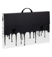 Valigetta polionda Grafitti - 36,5 x 56,5 cm - dorso 5,5 cm - fantasie assortite - Favorit