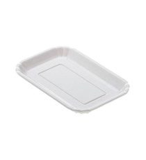 Vassoio bignè - 17,5  x 11 cm - melamina - bianco - Leone
