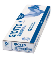 Pastello Supermina - mina 4 mm - bianco 01 - Giotto