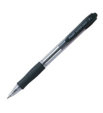 Penna a sfera a scatto Super Grip - punta fine 0,7 mm - nero - Pilot