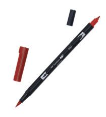 Pennarello Dual Brush 837 - wine red - Tombow