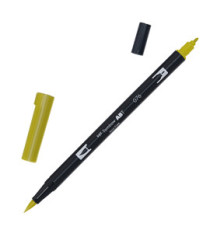 Pennarello Dual Brush N076 - green ochre - Tombow