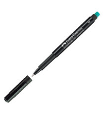 Pennarello Multimark universale permanente con gomma - punta fine 0,6mm - nero - Faber-Castell
